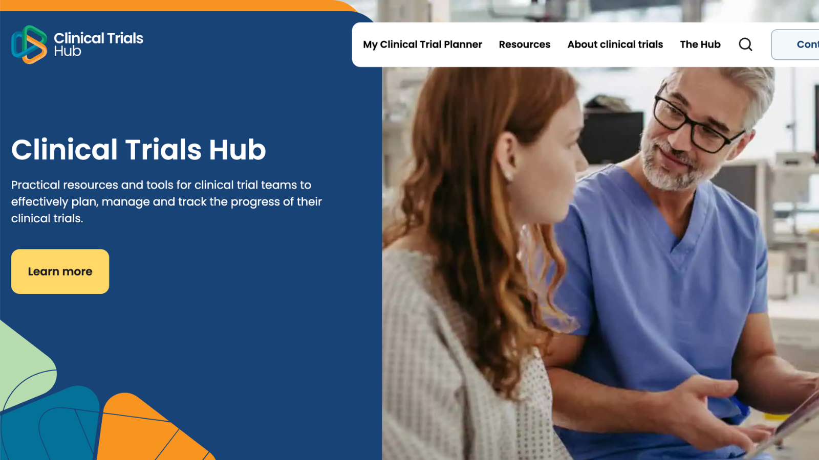 Clinical Trials Hub home page