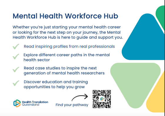 Mental Health Workforce Hub flyer A6 side B