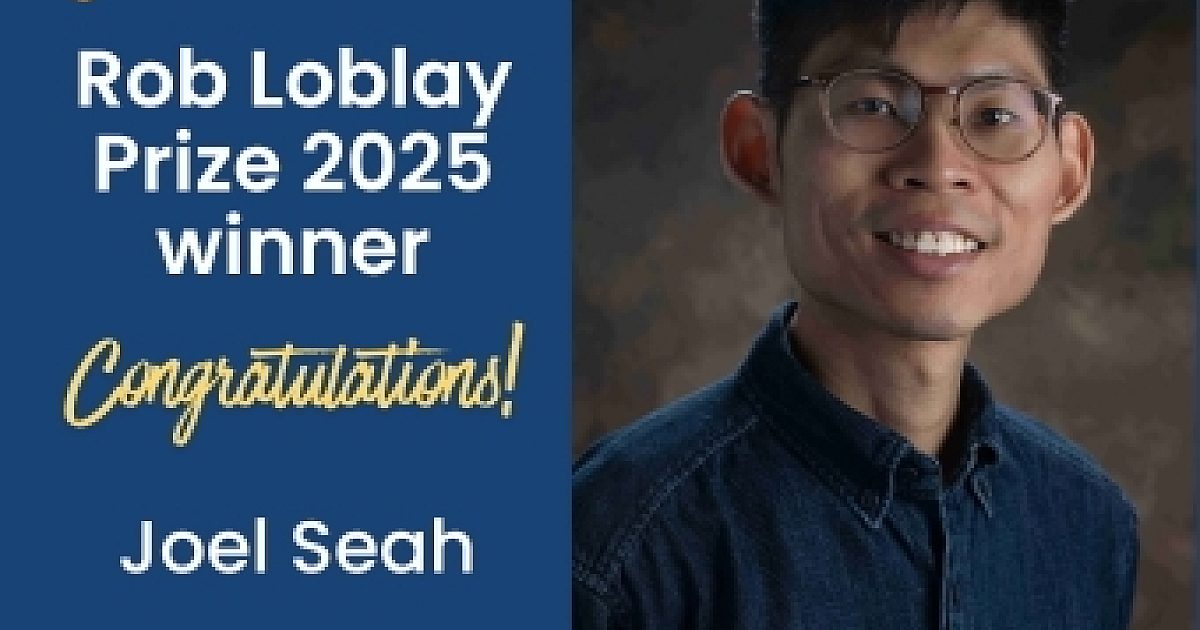 Health Translation Queensland | Joel Seah wins Rob Loblay Prize 2025